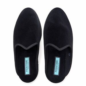 Piedàterre Black Dandy Velvet Slip-On Handmade Women’s Sz EU 37 US 6.5 - 7 Rare